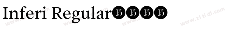 Inferi Regular字体转换